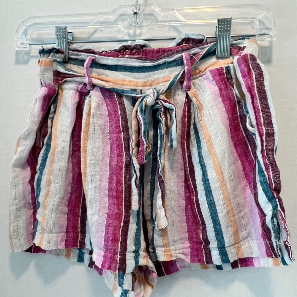 Altar'd State striped sparkly colorful shorts - size small